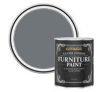 Rust-Oleum Grey Furniture & Skirting Board Paint in Gloss Finish - Marine Grey 750ml