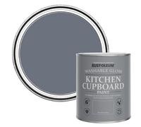 Rust-Oleum Grey Kitchen Cupboard Paint in Gloss Finish - Marine Grey 750ml