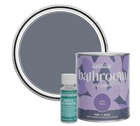 Rust-Oleum Grey Water-Resistant Bathroom Tile Paint in Satin Finish - Marine Grey 750ml