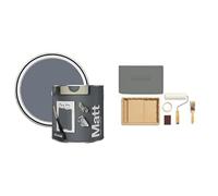 Rust-Oleum Matt Emulsion Wall & Ceiling Paint 2.5 Litre with Ready to Roll Kit (Large)