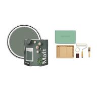 Rust-Oleum Matt Emulsion Wall & Ceiling Paint 2.5 Litre with Ready to Roll Kit (Large)