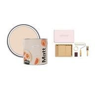 Rust-Oleum Matt Emulsion Wall & Ceiling Paint 2.5 Litre with Ready to Roll Kit (Large)