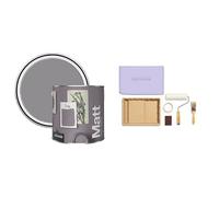 Rust-Oleum Matt Emulsion Wall & Ceiling Paint 2.5 Litre with Ready to Roll Kit (Large)