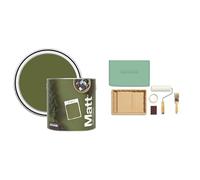 Rust-Oleum Matt Emulsion Wall & Ceiling Paint 2.5 Litre with Ready to Roll Kit (Large)