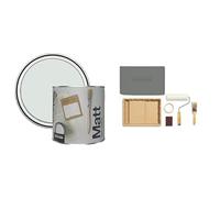 Rust-Oleum Matt Emulsion Wall & Ceiling Paint 2.5 Litre with Ready to Roll Kit (Large)