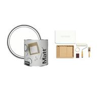 Rust-Oleum Matt Emulsion Wall & Ceiling Paint 2.5 Litre with Ready to Roll Kit (Large)