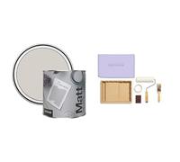 Rust-Oleum Matt Emulsion Wall & Ceiling Paint 2.5 Litre with Ready to Roll Kit (Large)