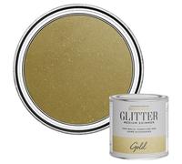 Rust-Oleum Medium Shimmer Gold Glitter Effect Mid Sheen Multi-Surface Topcoat Paint Glitter, 250Ml