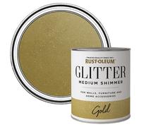 Rust-Oleum Glitter Medium Shimmer Gold 750ml, Gold Medium Shimmer (RO0280002G1)