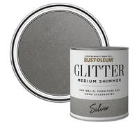 Rust-Oleum Glitter Medium Shimmer Silver 750ml, RO0280001G1