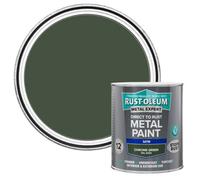 Rust-Oleum Metal Expert Chrome Green Satin Multi-Surface Topcoat Paint, 750Ml Tin