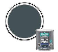 Rust-Oleum Metal Expert Anthracite Satin Topcoat Paint, 250Ml Tin