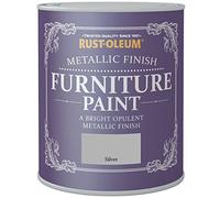 Rust-Oleum Silver Effect Chalky Furniture Paint, 750Ml Tin