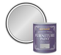 Rust-Oleum Silver Effect Chalky Furniture Paint, 750Ml