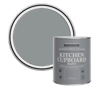 Rust-Oleum Mid Grey Kitchen Cupboard Paint in Gloss Finish - Anthracite 750ml