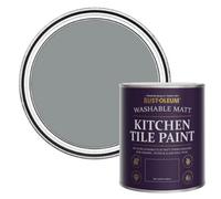 Rust-Oleum Mid-Grey water resistant Kitchen Tile Paint in Matt Finish - Anthracite 750ml