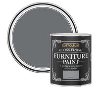 Rust-Oleum Mid Grey Furniture Paint in Gloss Finish - Mid-Anthracite 750ml