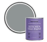 Rust-Oleum Mid Grey Water-Resistant Kitchen Tile Paint in Gloss Finish - Anthracite 750ml