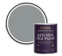 Rust-Oleum Mid-Grey water resistant Kitchen Tile Paint in Matt Finish - Mid-Anthracite 750ml