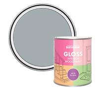 Rust-Oleum Grey Interior Wood Paint in Gloss Finish - Mineral Grey 750ml
