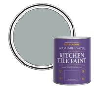 Rust-Oleum Grey water resistant Kitchen Tile Paint in Satin Finish - Mineral Grey 750ml