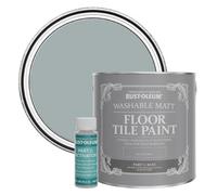 Rust-Oleum Grey Washable Matt Floor Tile Paint - Mineral Grey 2.5L