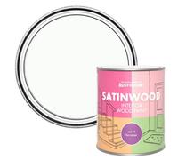 Rust-Oleum White Satinwood Interior Wood Paint - Moonstone 750ml