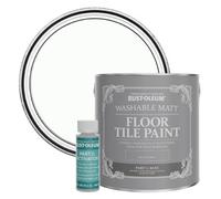 Rust-Oleum White Washable Matt Floor Tile Paint - Moonstone 2.5L