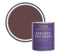 Rust-Oleum Purple water resistant Kitchen Tile Paint in Satin Finish - Mulberry Street 750ml