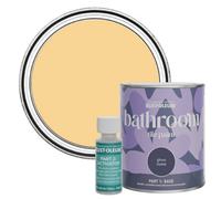 Rust-Oleum Yellow Water-Resistant Bathroom Tile Paint in Gloss Finish - Mustard 750ml