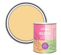 Rust-Oleum Mustard Gloss Interior Wood Paint 750Ml
