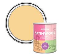 Rust-Oleum Yellow Satinwood Interior Wood Paint - Mustard 750ml