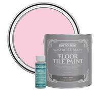 Rust-Oleum Pink Washable Matt Floor Tile Paint - My Husband Said No 2.5L