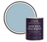 Rust-Oleum Blue Water-Resistant Kitchen Tile Paint in Matt Finish - Nan's Best China 750ml