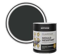 Rust-Oleum Black Guardian Mould Resistant Interior Wood Paint in Satin Finish - Natural Charcoal (Black) 750ml
