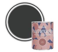 Rust-Oleum White Moisture Resistant Bathroom Wood and Cabinet Paint in Satin Finish - Natural Charcoal (Black) 750ml