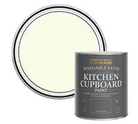 Rust-Oleum Off White Scrubbable Kitchen Cupboard Paint in Satin Finish - Shortbread 750ml