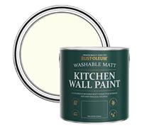 Rust-Oleum Off White Washable Kitchen Wall Paint in Matt Finish - Antique White 2.5L