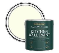 Rust-Oleum Off White Washable Kitchen Wall Paint in Matt Finish - Shortbread 2.5L