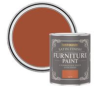 Rust-Oleum Orange Furniture & Skirting Board Paint in Satin Finish - Tiger Tea 750ml