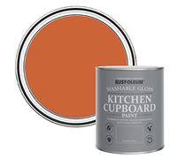 Rust-Oleum Orange Kitchen Cupboard Paint in Gloss Finish - Tiger Tea 750ml