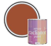 Rust-Oleum Orange Radiator Paint in Matt Finish - Tiger Tea 750ml