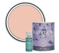 Rust-Oleum Orange Water-Resistant Bathroom Tile Paint in Matt Finish - Coral 750ml