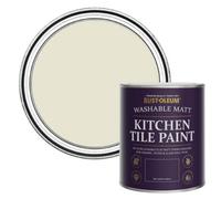 Rust-Oleum Grey water resistant Kitchen Tile Paint in Matt Finish - Oyster 750ml