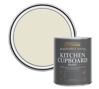 Rust-Oleum Grey Scrubbable Kitchen Cupboard Paint in Satin Finish - Oyster 750ml