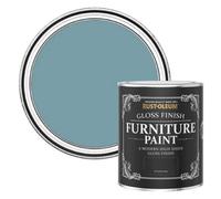 Rust-Oleum Blue Furniture & Skirting Board Paint in Gloss Finish - Pacific State 750ml