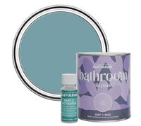 Rust-Oleum Blue Water-Resistant Bathroom Tile Paint in Matt Finish - Pacific State 750ml