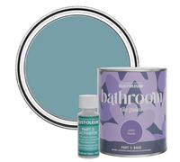 Rust-Oleum Blue Water-Resistant Bathroom Tile Paint in Satin Finish - Pacific State 750ml