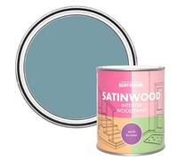 Rust-Oleum Blue Satinwood Interior Wood Paint - Pacific State 750ml