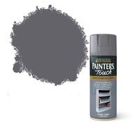 Rust-Oleum Painter's Touch Dark Grey Gloss Multi-Surface Decorative Spray Paint, 400Ml